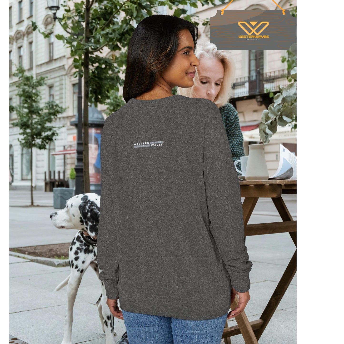 Unisex French Terry Raglan Crewneck_ 22 June 2025_ Limited Edition Casual Style by WesternWaves:
