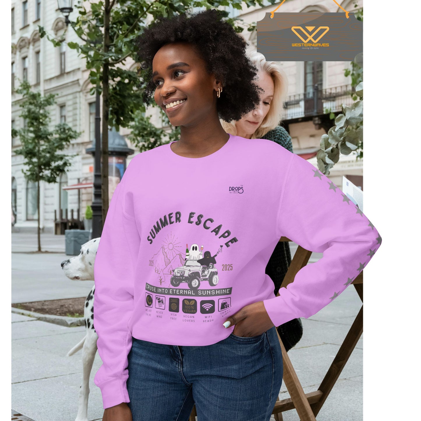 Unisex Summer Escape Crewneck Sweatshirt - Cruise into Eternal Sunshine_ 10 May 2025_ 001
