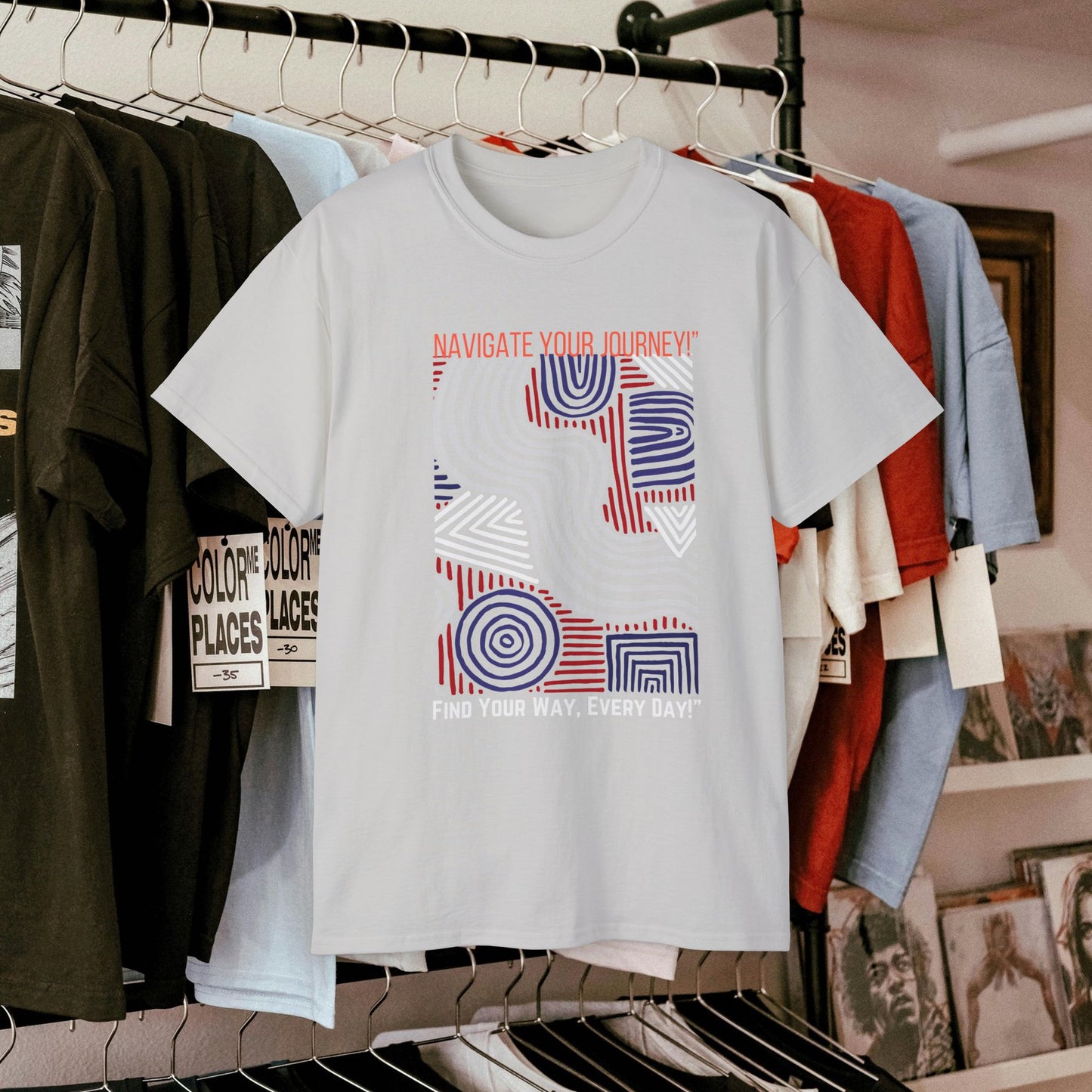 Unisex Ultra Cotton Tee_ Classic Comfort Unleashed_ N2+ Series USUCTEE PT2WW005_ Limited Edition Maximum Comfort & Style by WesternWaves: