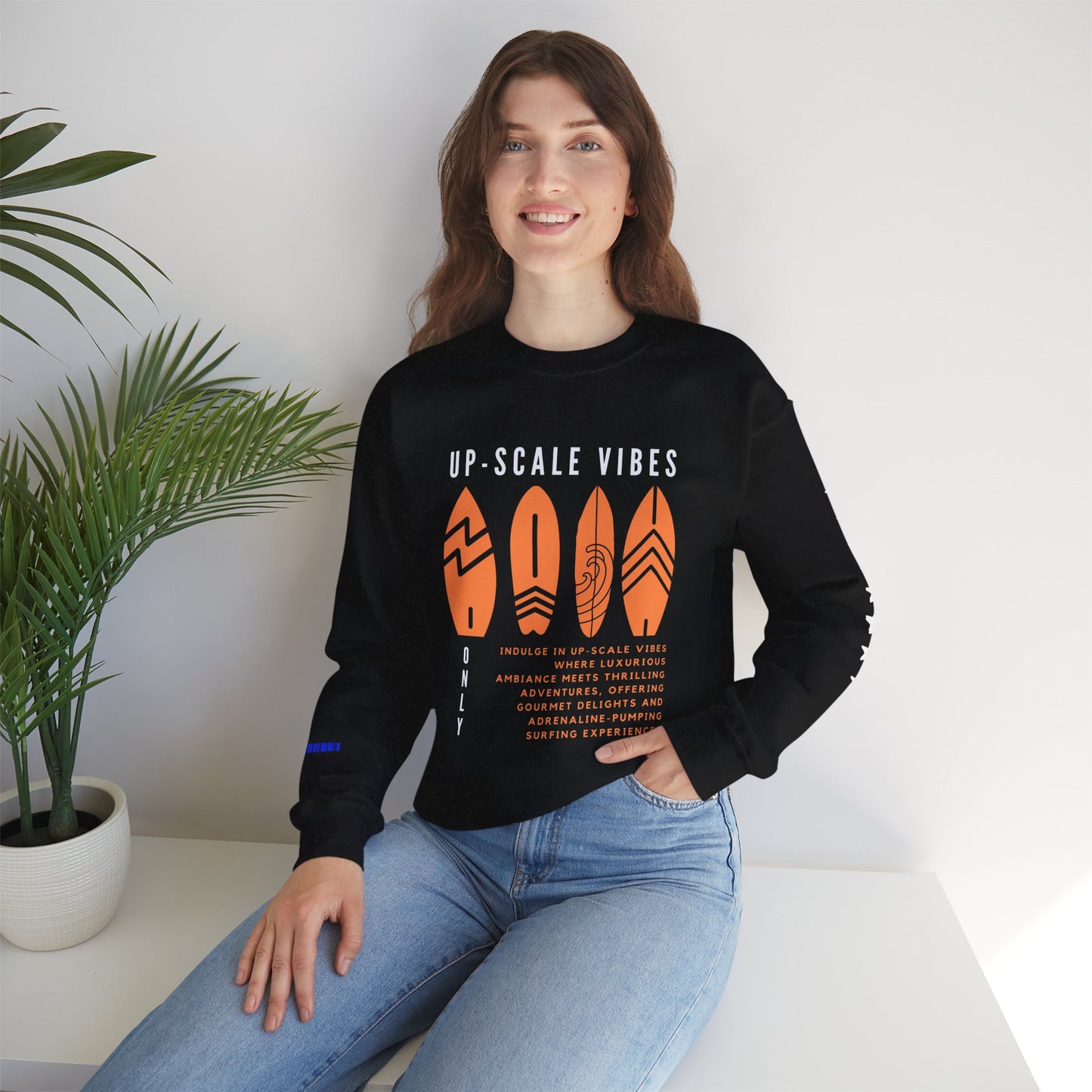 Unisex Heavy Blend™ Crewneck Sweatshirt_ N3+ Series UHBCSS PT2WW009_ Limited Edition Pure Luxury by WesternWaves: