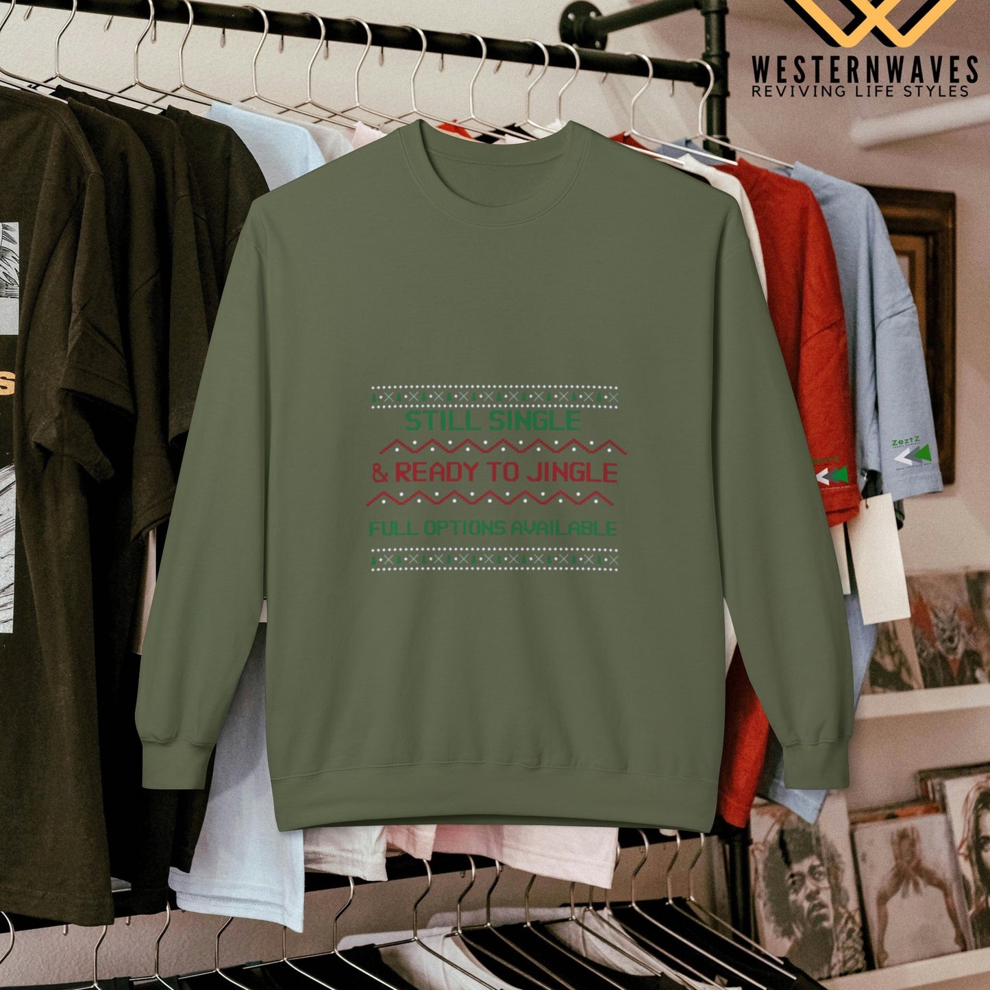 Softstyle Fleece Sweatshirt - N3+ Series SSFSS PT2WW001_ Limited Edition Cozy, Eco-Friendly, Unisex product by WesternWaves: