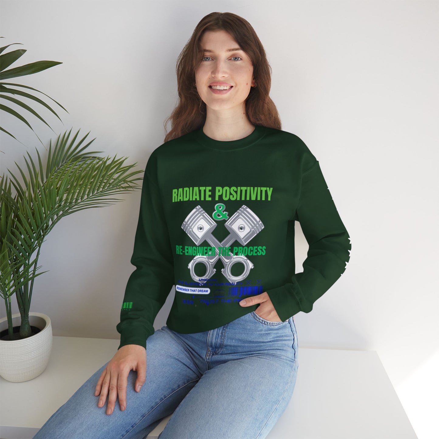 Unisex Heavy Blend™ Crewneck Sweatshirt_ N3+ Series UHBCSS PT2WW006_ Limited Edition Pure Luxury By WesternWaves: