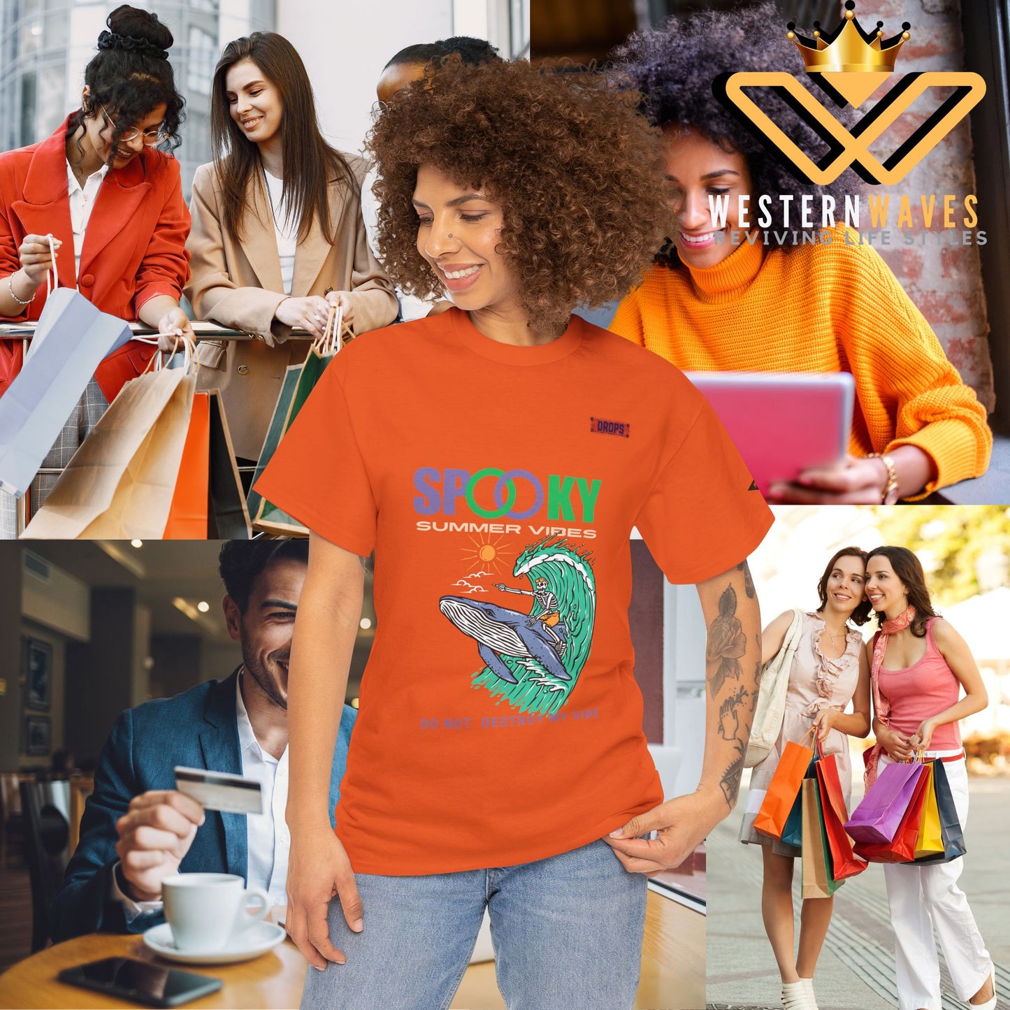 Unisex Heavy Cotton Tee_ Crafted from premium 100% cotton_ N2* Series UHCT PT2WV008_ Limited Edition Epitome of Comfort & Durability by WesternWaves: