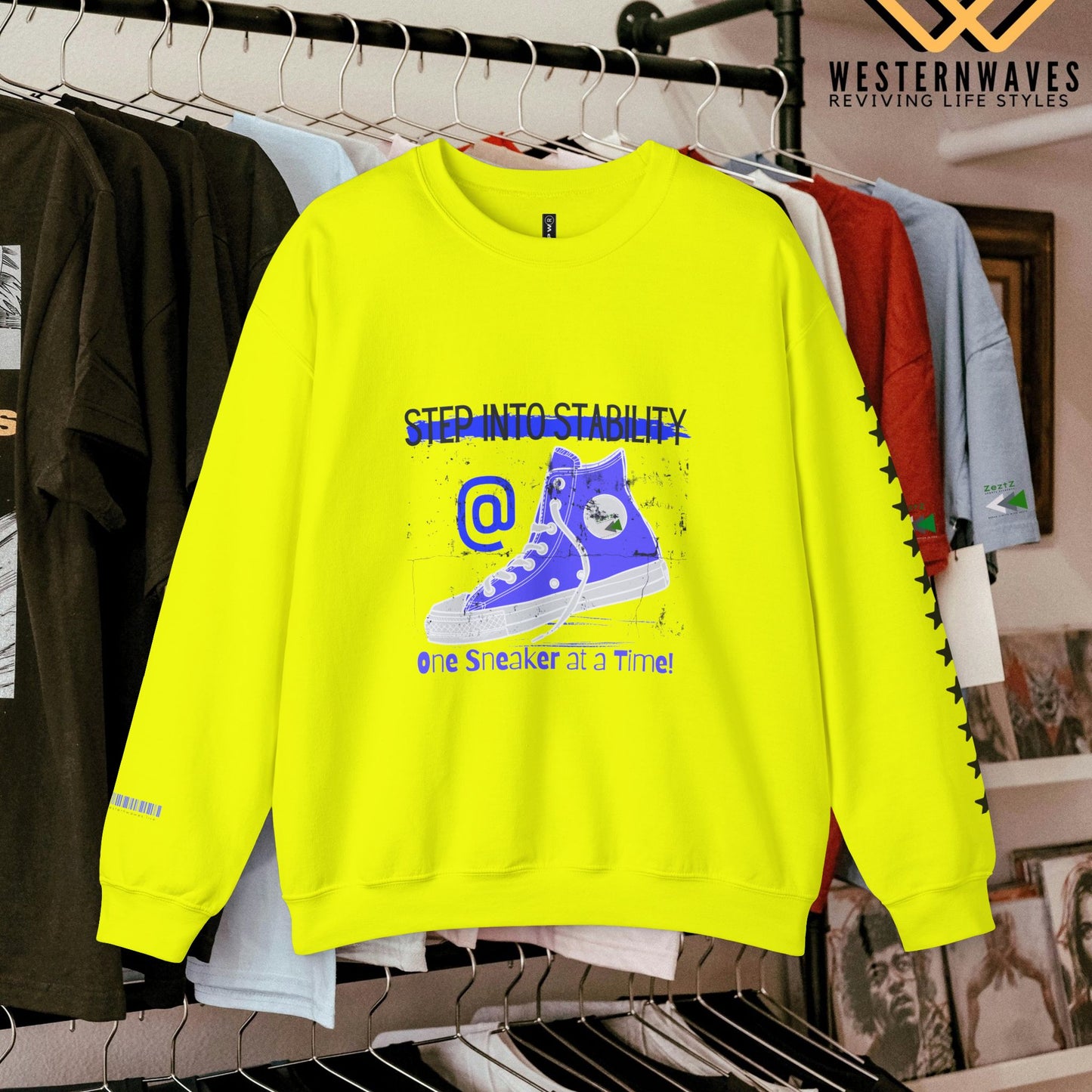 Unisex Heavy Blend™ Crewneck Sweatshirt_ N3+ Series UHBCSS PT2WW031_ Limited Edition Pure Luxury By WesternWaves:
