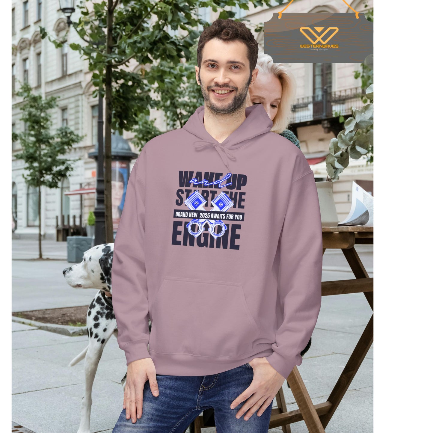 Unisex Midweight Softstyle Fleece Hoodie_ N3+ Series USMWSSFH PT2WW010_ Limited Edition Luxuriously Soft 100% Cotton Face by WesternWaves: