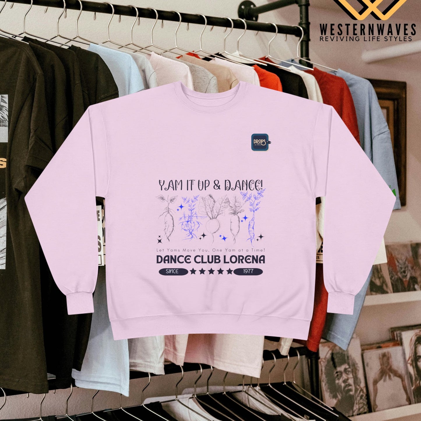 Unisex EcoSmart® Crewneck Sweatshirt_ N3 Series USESCNSS PT2WW001_ Limited Edition Perfect Blend of Comfort, Style, & Sustainability by WesternWaves: