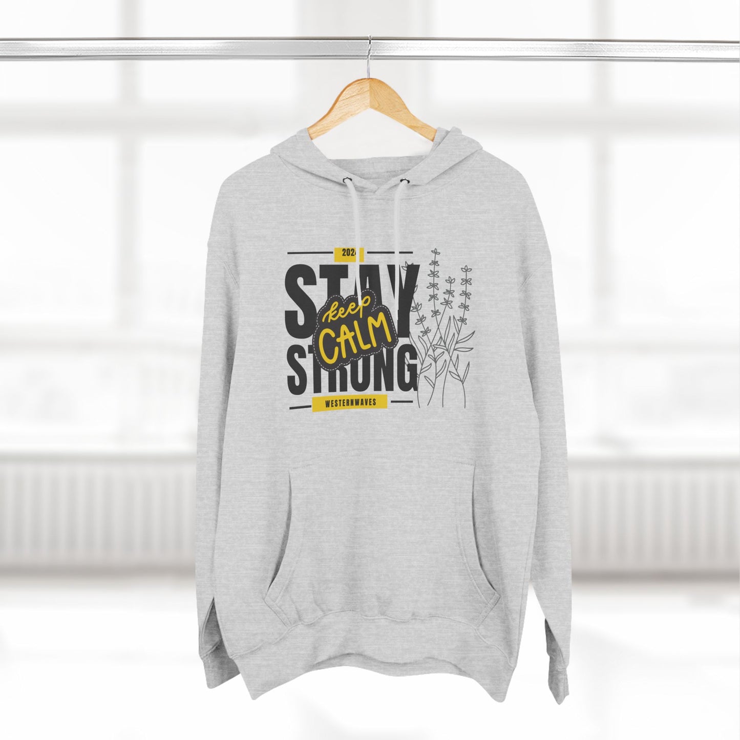 Three-Panel Fleece Hoodie_ N3+ Series PFH PT2WW001_ Limited Edition Sustainable Fashion by WesternWaves: