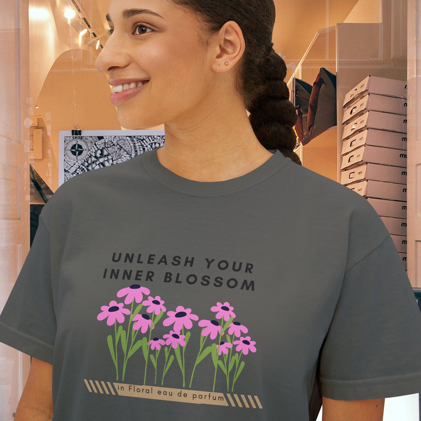 Women's Boxy Tee_ N3+ Series WBTEE PT2WW001_ limited edition by WesternWaves: