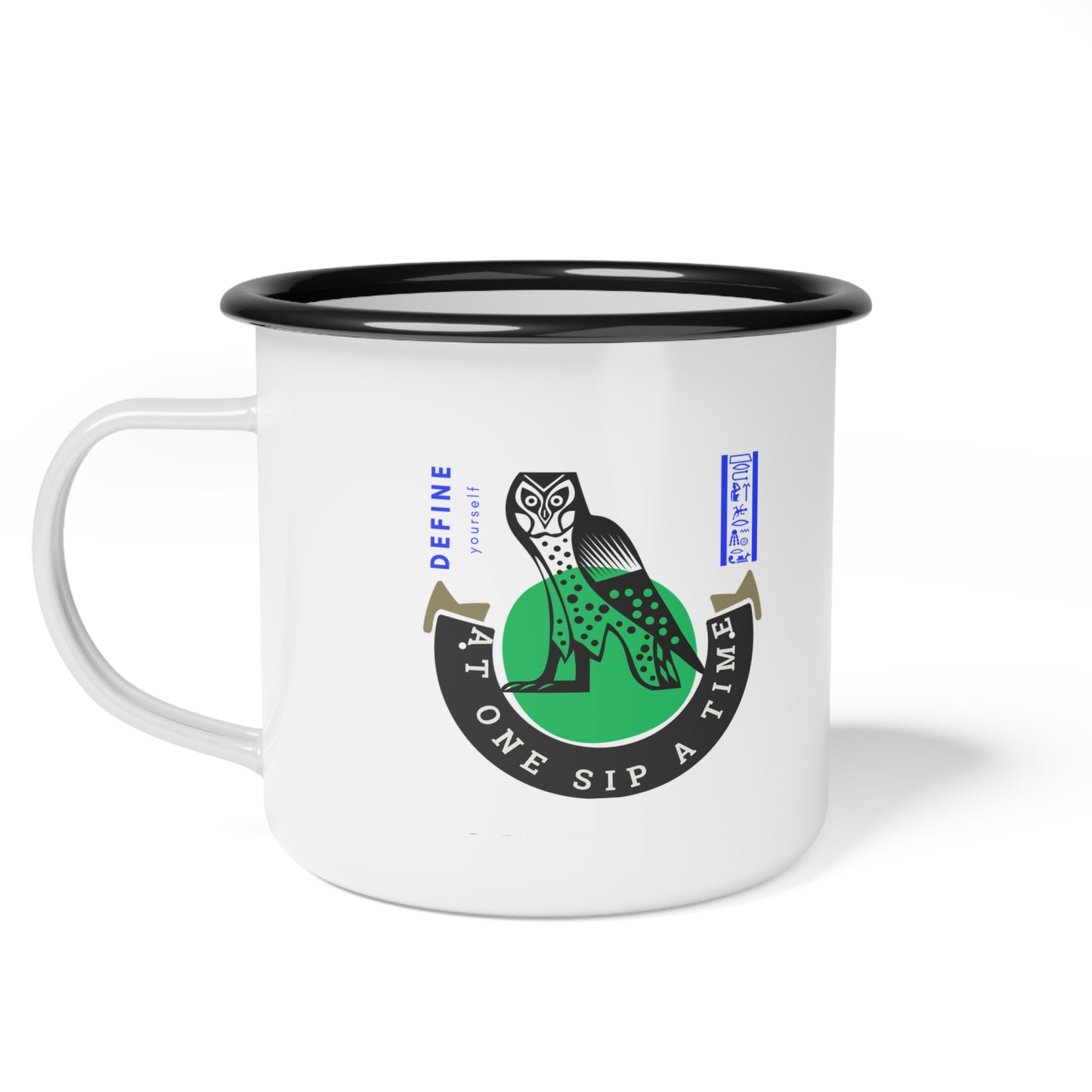 Enamel Camp Cup - N+ Series ECC PT2WW007_ Wilderness Wanderer Limited Edition by WesternWaves: