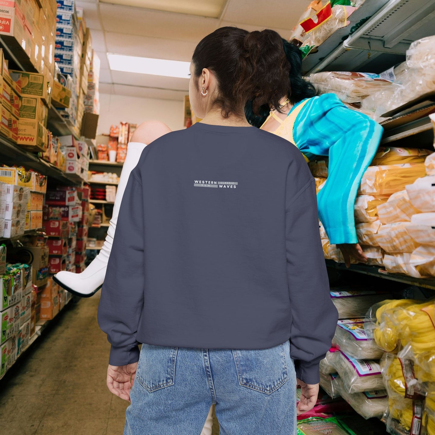 Unisex Garment-dyed Sweatshirt_ Series UWD 063_ Limited Edition Cozy Apparel for Adventurers by WesternWaves: