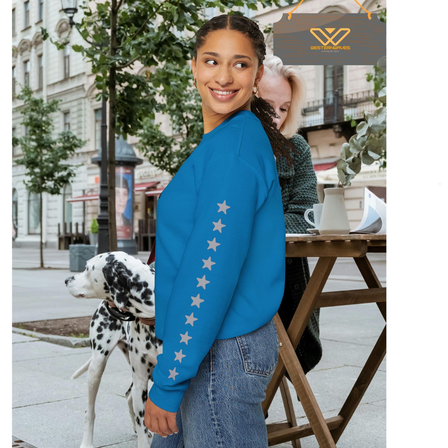 Unisex Heavy Blend™ Crewneck Sweatshirt_ N2+ Series UHBCSS PT2WW003_ Limited Edition Pure Luxury by WesternWaves: