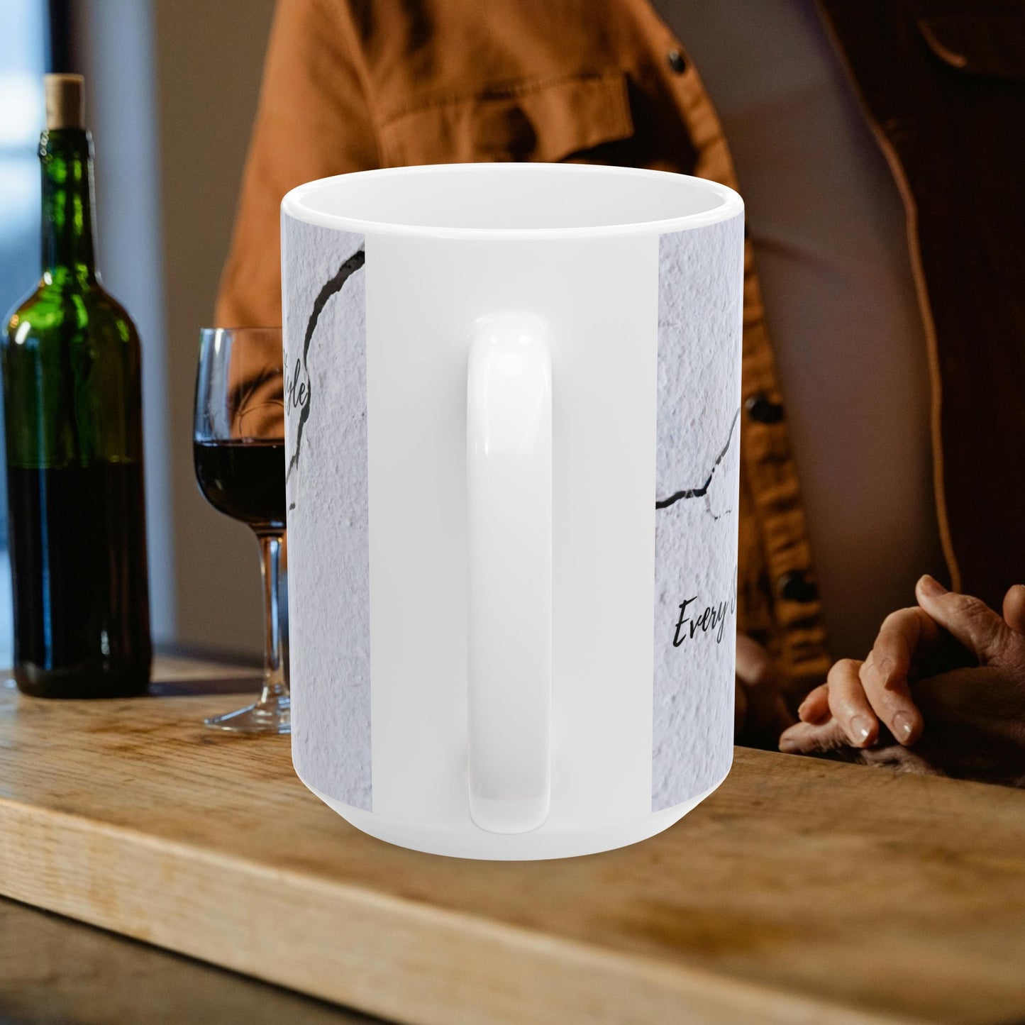 Ceramic Mug (11oz, 15oz)_ N2 Series CM11, 15OZ PT2WW001_ Limited Edition Ceramic Masterpiece by WesternWaves: