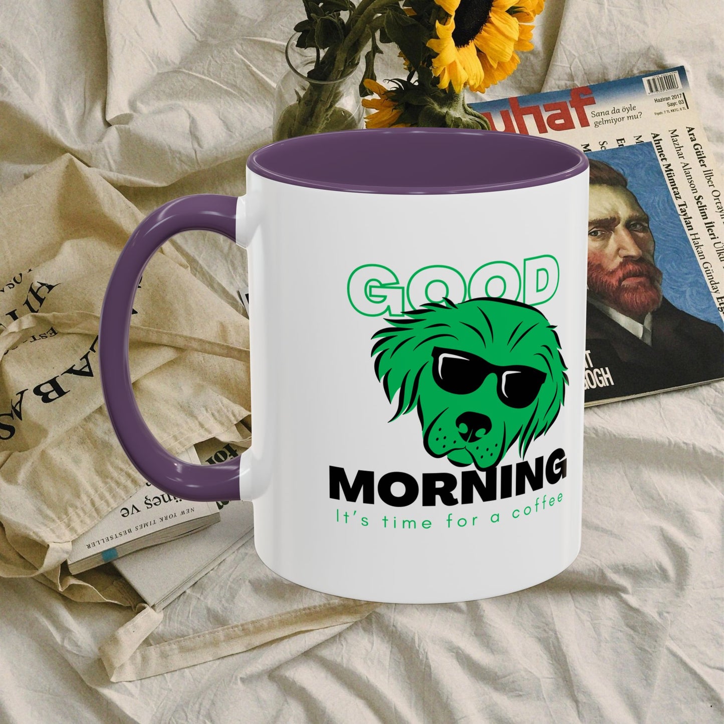 Accent Coffee Mug (11, 15oz)_ N+ Series ACMUG PT2WW012_ Limited Edition Mug by WesternWaves