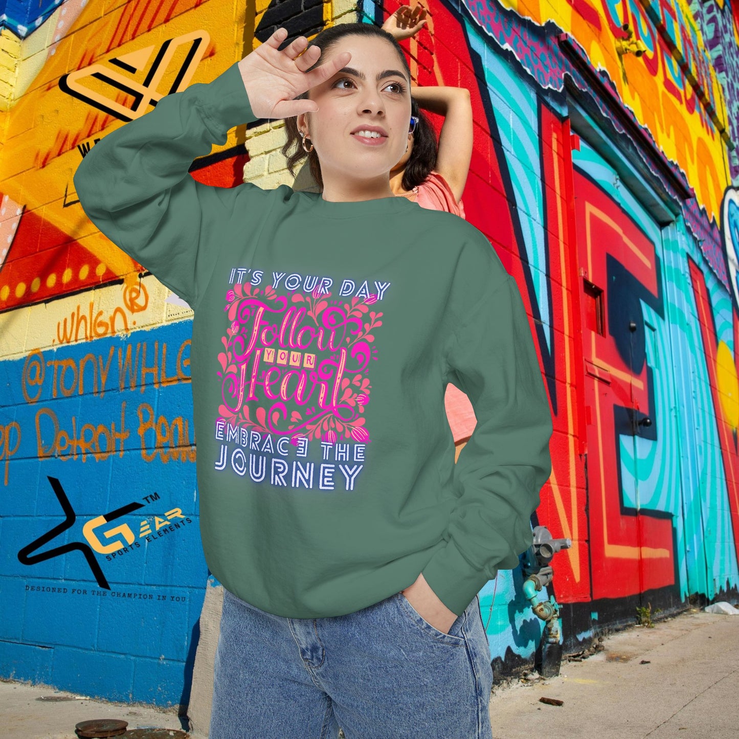 Unisex Garment-Dyed Sweatshirt_ N3+ Series UGDSS PT2WW001_ WesternWaves Limited Edition: