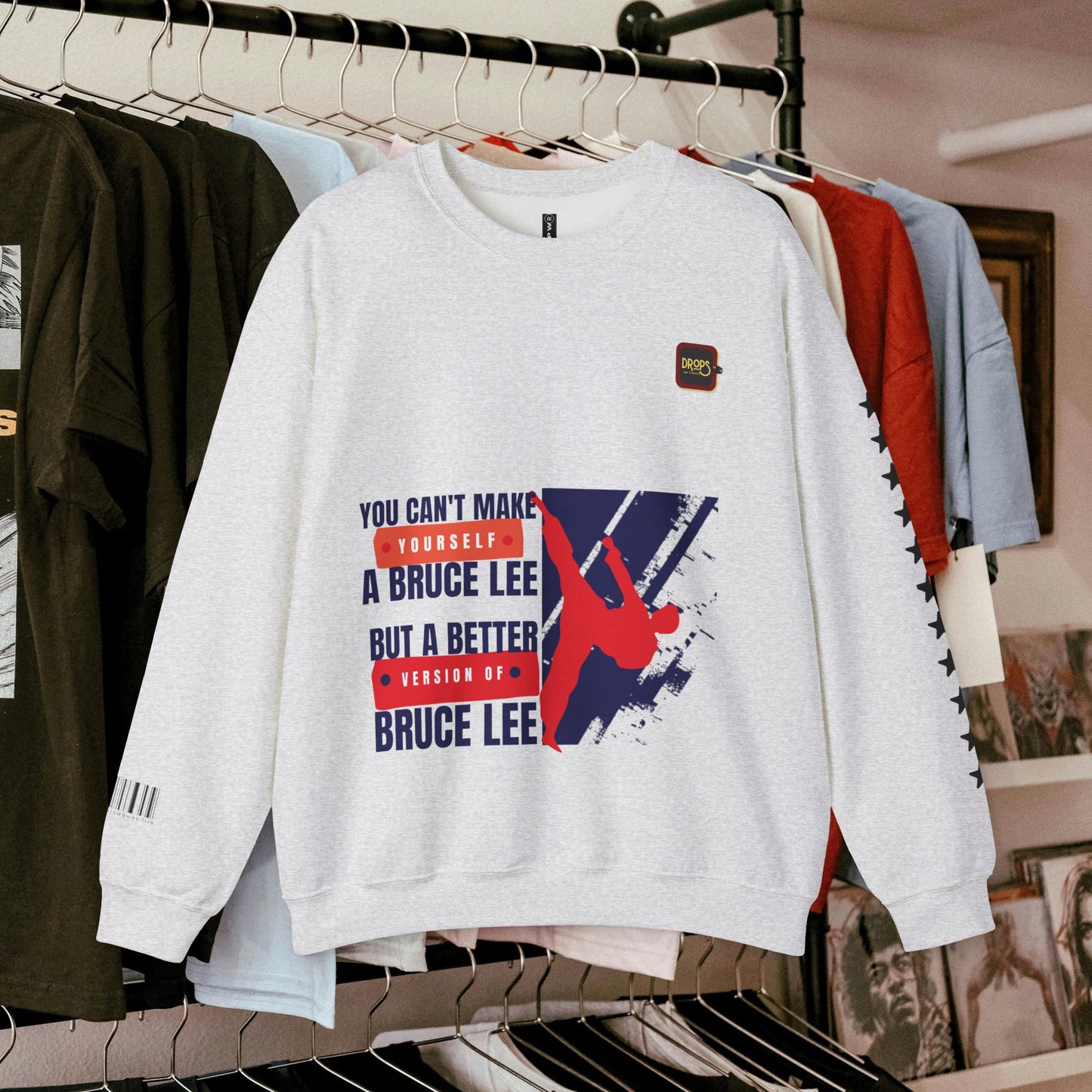 Unisex Heavy Blend™ Crewneck Sweatshirt_ N2 Sports Series UHBCSS PT2WW010_ Limited Edition ‘Zeztz’ Brand Sports Elements by WesternWaves: