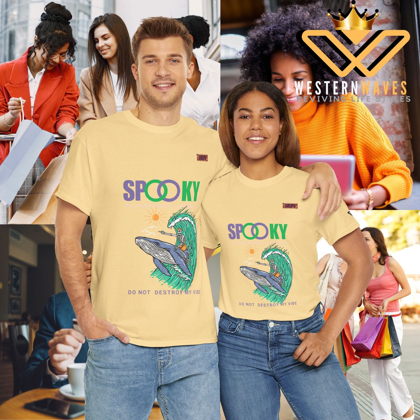 Unisex Heavy Cotton Tee_ Crafted from premium 100% cotton_ N2* Series UHCT PT2WV008_ Limited Edition Epitome of Comfort & Durability by WesternWaves: