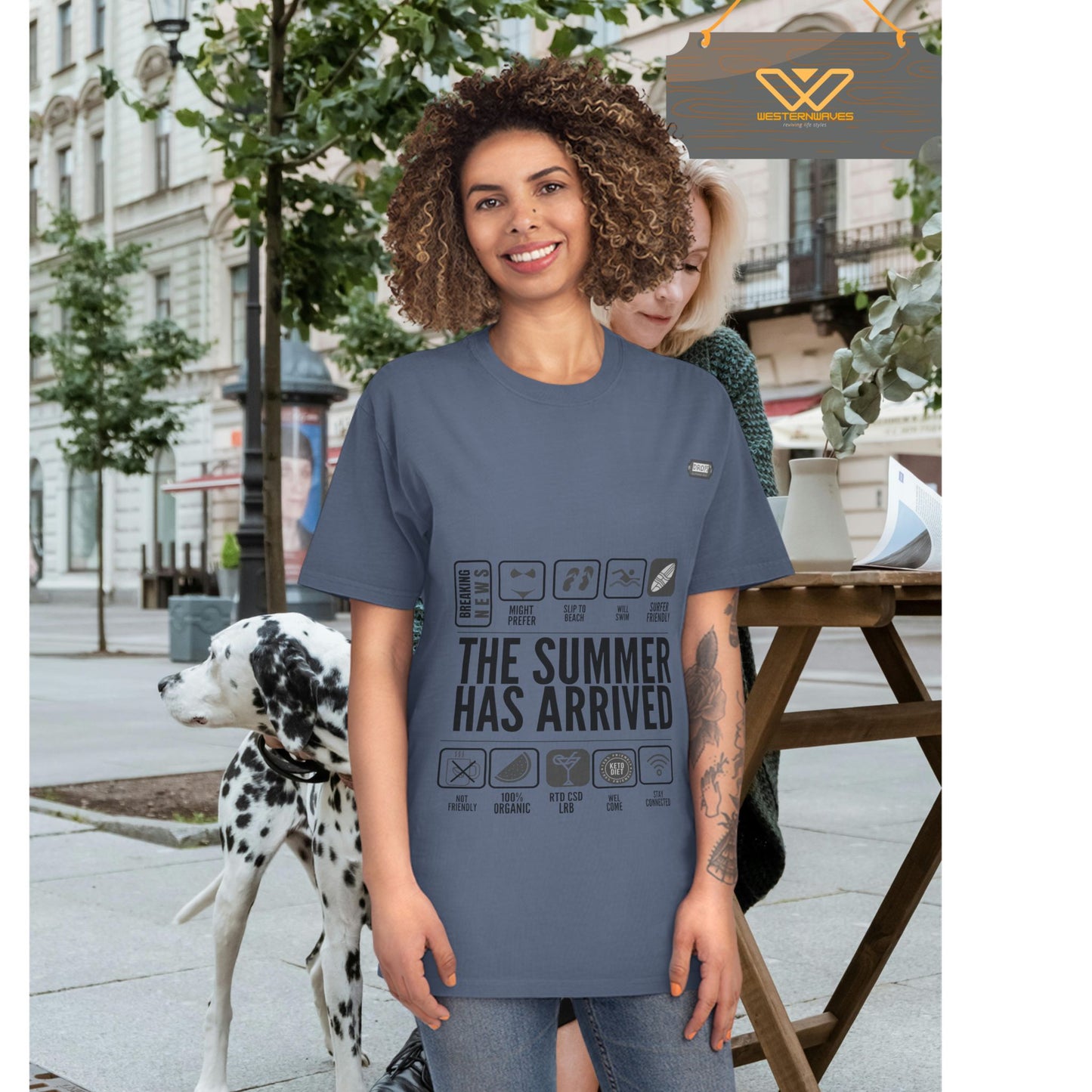 Unisex Faded Shirt_ N8* Series USFADEDSHIRT PT2WW001_ Limited Edition Warm Vibes by WesternWaves: