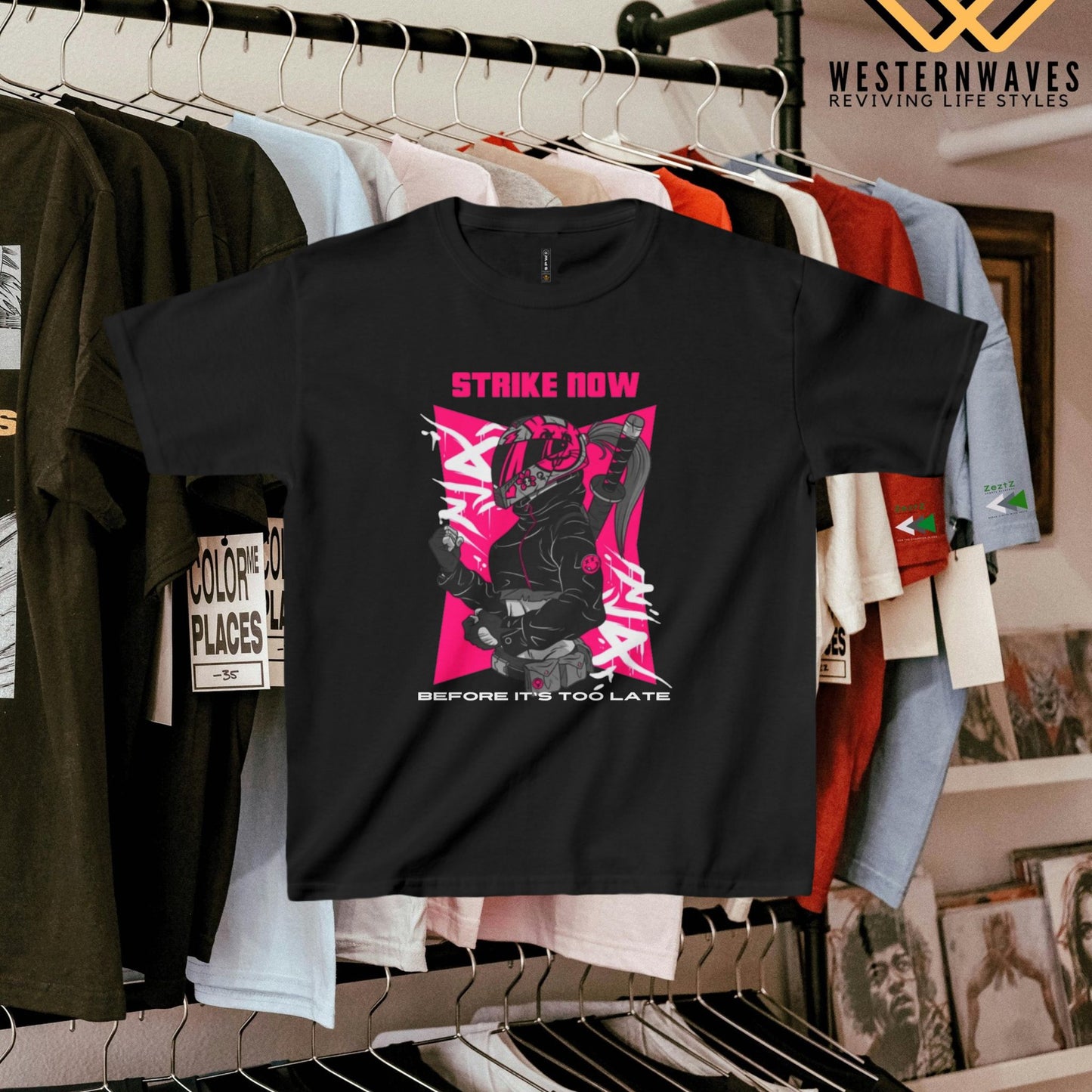 Kids Heavy Cotton™ Tee_ N2+ Series KHCT PT2WW003_ Limited Edition Durable Comfort for Every Adventure by WesternWaves:
