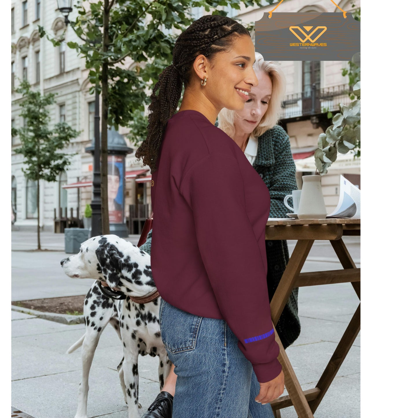 Unisex Heavy Blend™ Crewneck Sweatshirt_ N3+ Series UHBCSS PT2WW005_ Limited Edition Pure Luxury By WesternWaves:
