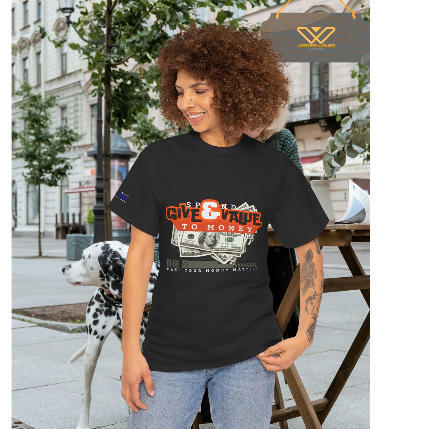 Unisex Heavy Cotton Tee_ Crafted from premium 100% cotton_ N3+ Series UHCT PT2WW013_ Limited Edition Maximum Comfort by WesternWaves: