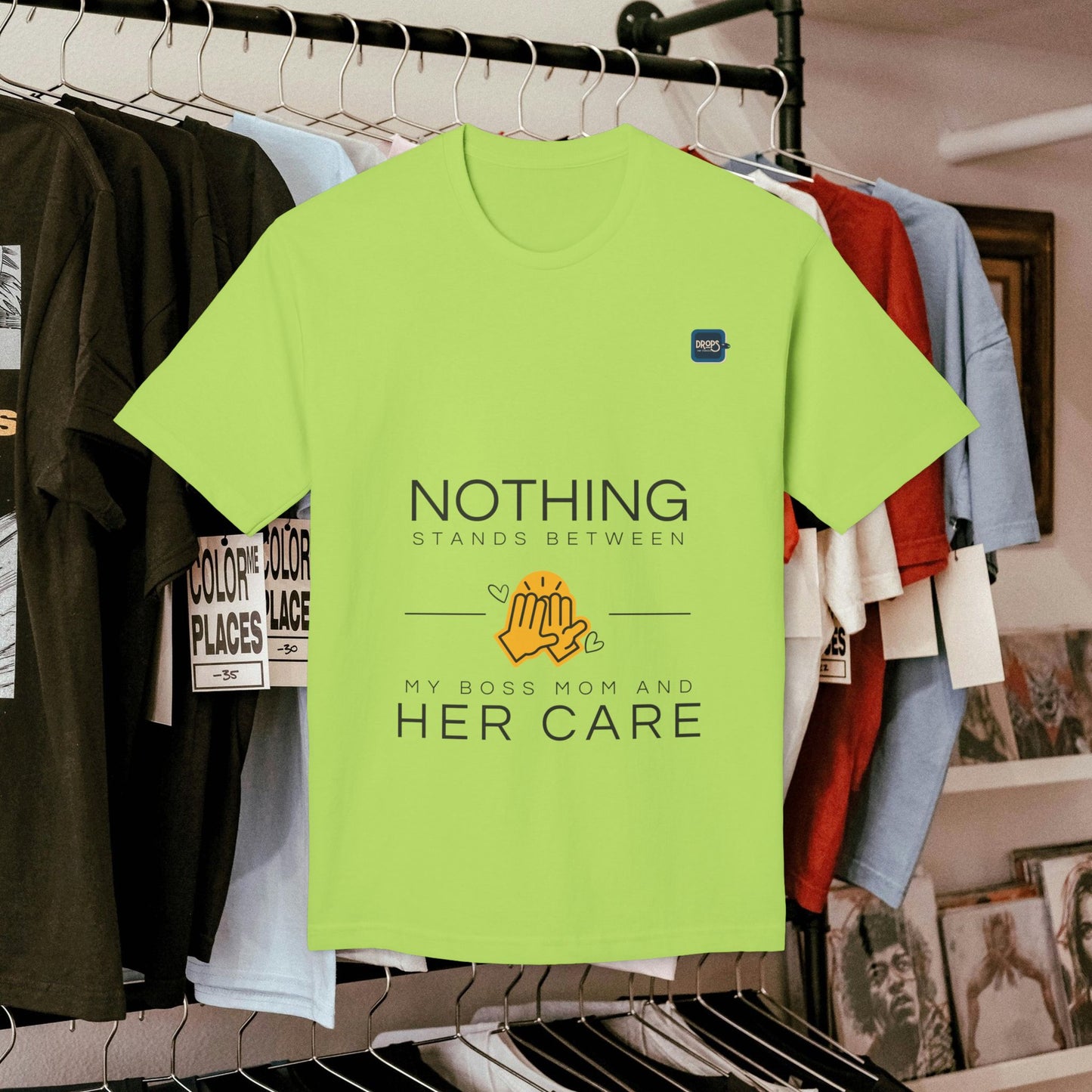 Unisex Midweight T-shirt, Made in USA_ N+ Series UMTS PT2WW007_ Limited Edition Design by WesternWaves: