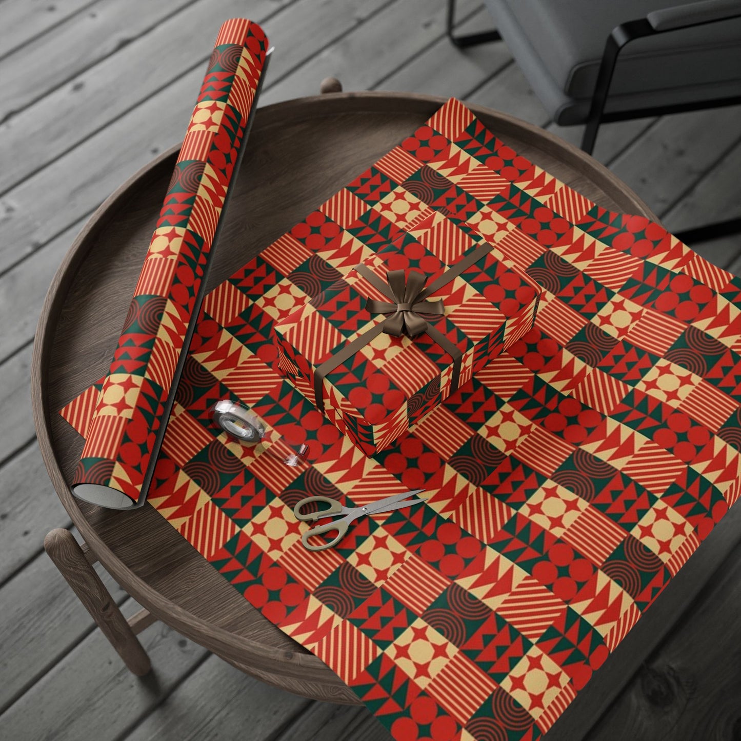 Wrapping Papers - Elegant Black Pattern - Perfect for Gift Giving and Special Occasions_ N6+ Series WPEPG PT2WW002_ Limited Edition by WesternWaves: