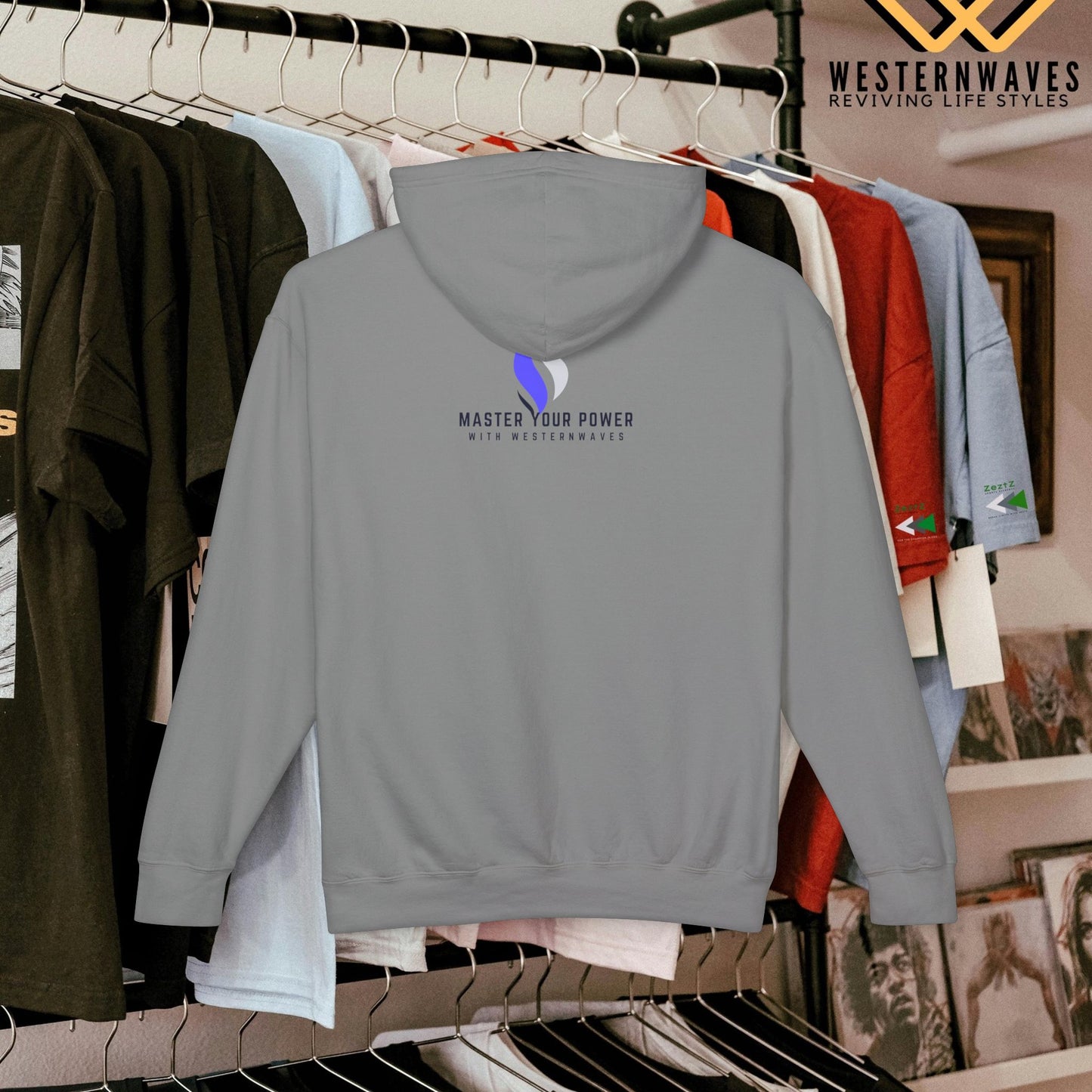 Unisex Lightweight Hooded Sweatshirt – N2+ Series SPW USLWHSS PT2WW014_ Limited Edition Crafted Comfort by WesternWaves: