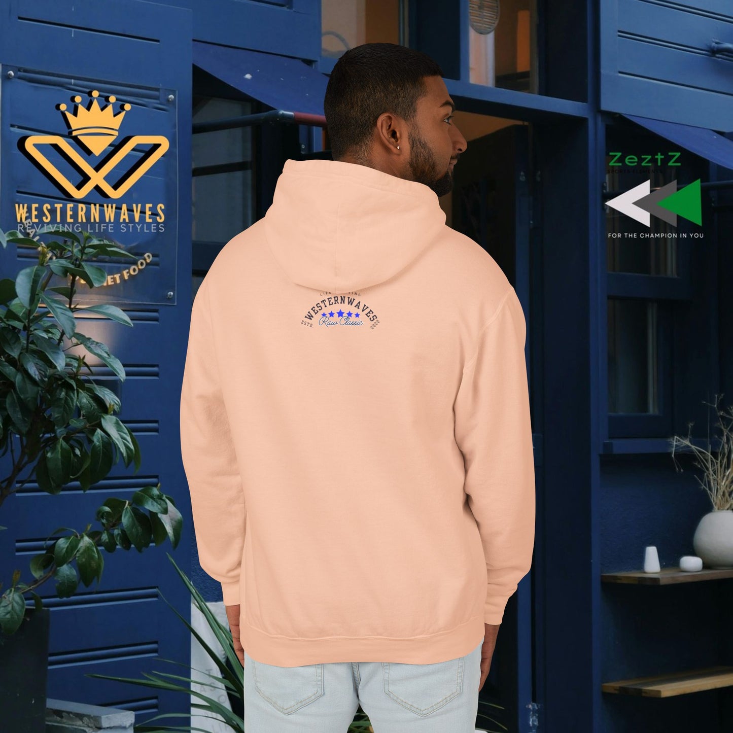 Unisex Lightweight Hooded Sweatshirt – N2+ Series USLWHSS PT2WW023_ Limited Edition Crafted Comfort by WesternWaves: