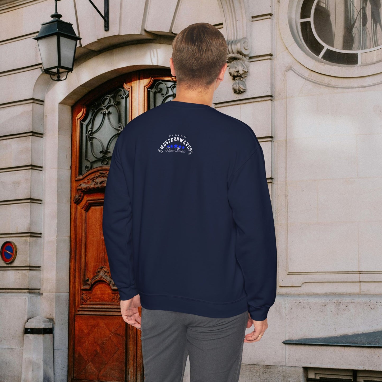 Unisex Heavy Blend™ Crewneck Sweatshirt_ N2 Sports Series UHBCSS PT2WW004_ Limited Edition 'DROPS' Brand Sweatshirt by WesternWaves: