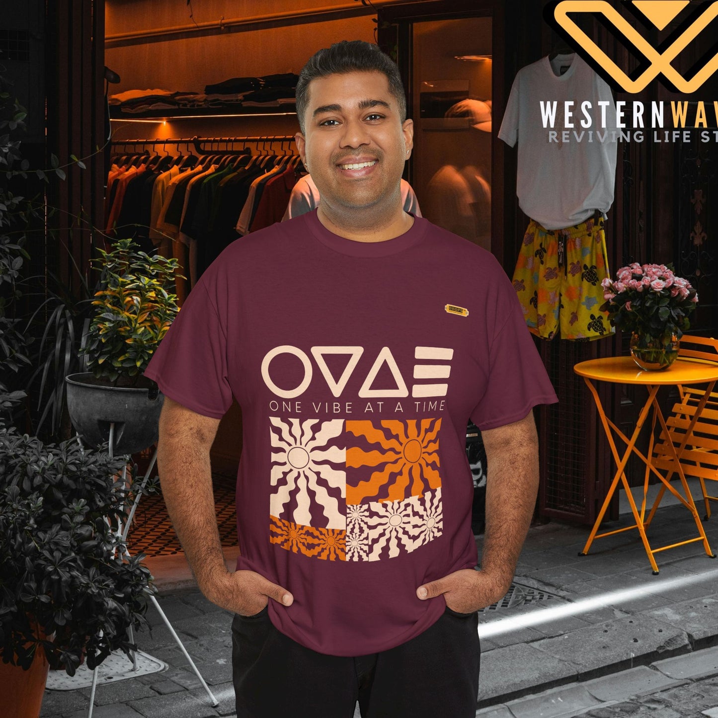 Unisex Heavy Cotton Tee_ Series N7* USHCTEE PT2WW003_ Limited Edition Heavy Cotton Tee by WesternWaves: