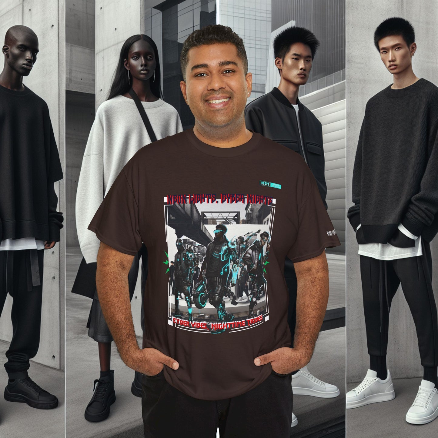 Unisex Heavy Cotton Tee_ N8+ Series USHOSTEE_ PT2WW003_ 01 Oct 2025_ Limited Edition Casual Wear by WesternWaves: