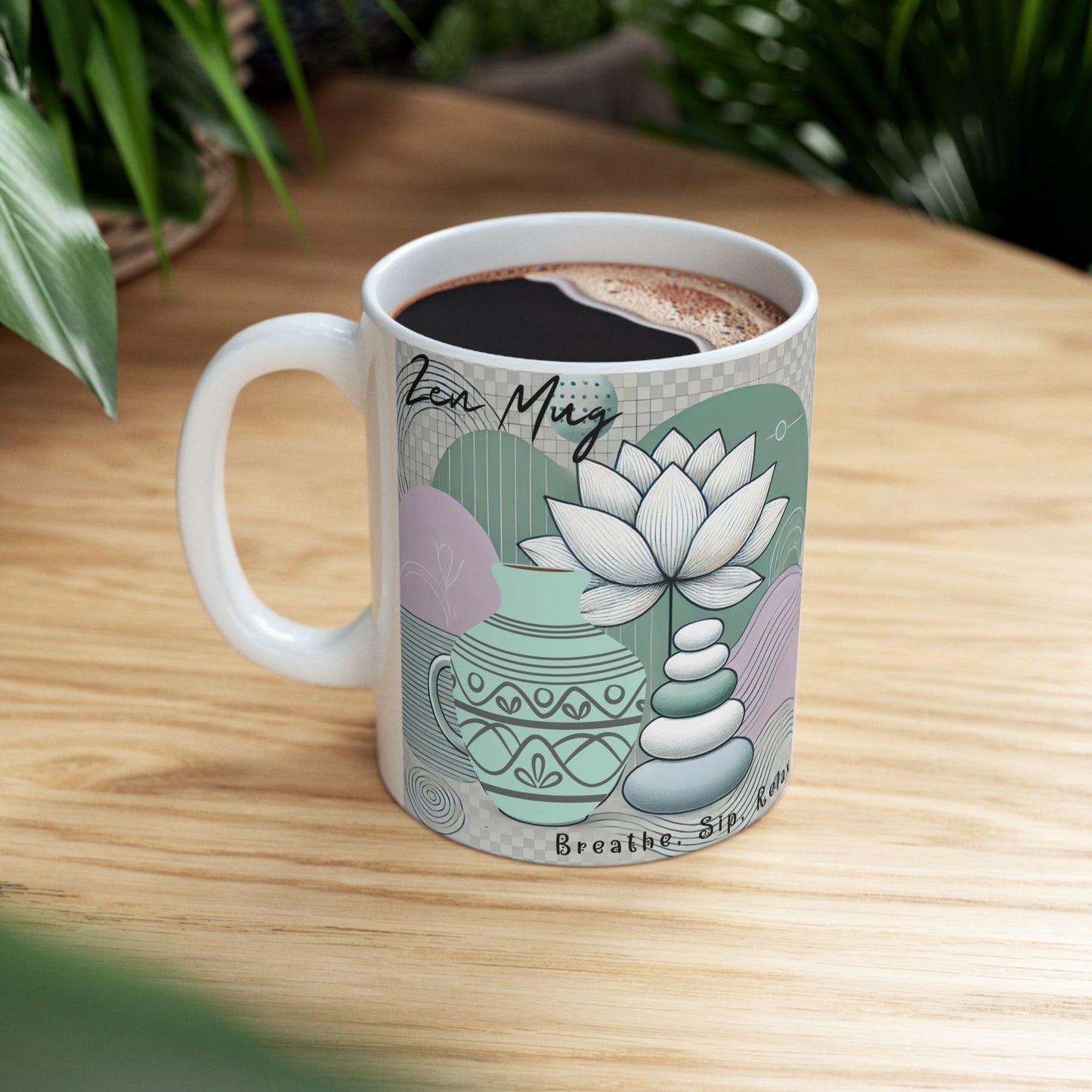 Ceramic Mug, (11oz, 15oz)_ N3+ Series CM10OZ&15OZ PT2WW002_ Limited Edition by WesternWaves: