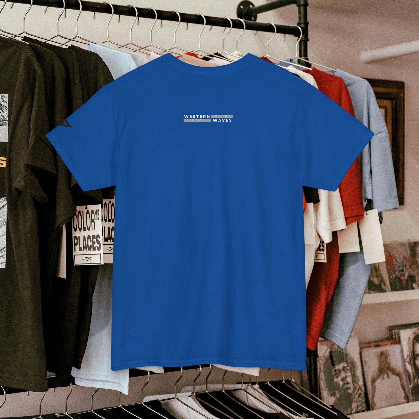 Unisex Heavy Cotton Tee_ 20 July 2025_ Limited Edition Unique Summer Wear_ by WesternWaves: