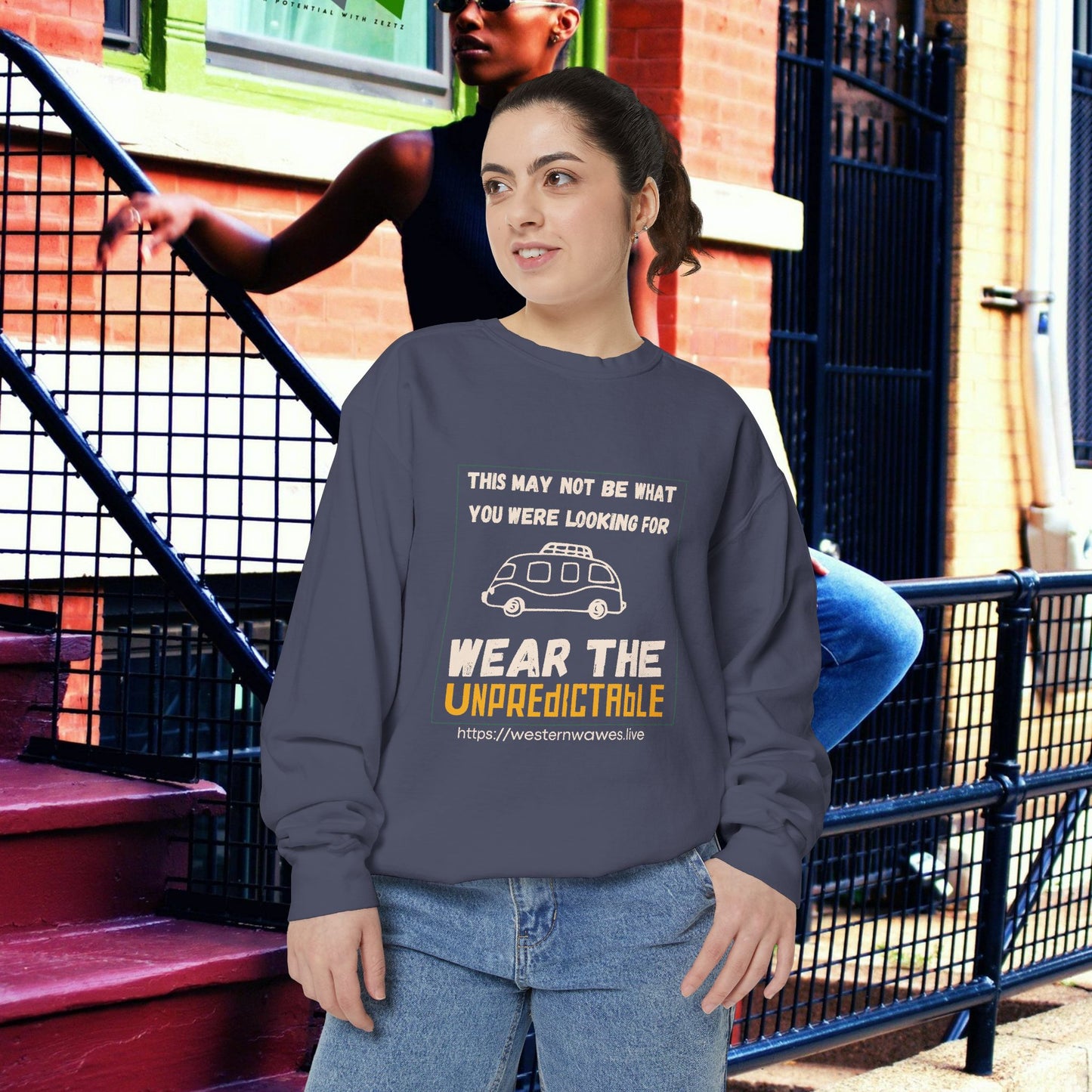 Unisex Garment-Dyed Sweatshirt_ N3+ Series UGDSS PT2WW004_ WesternWaves Limited Edition: