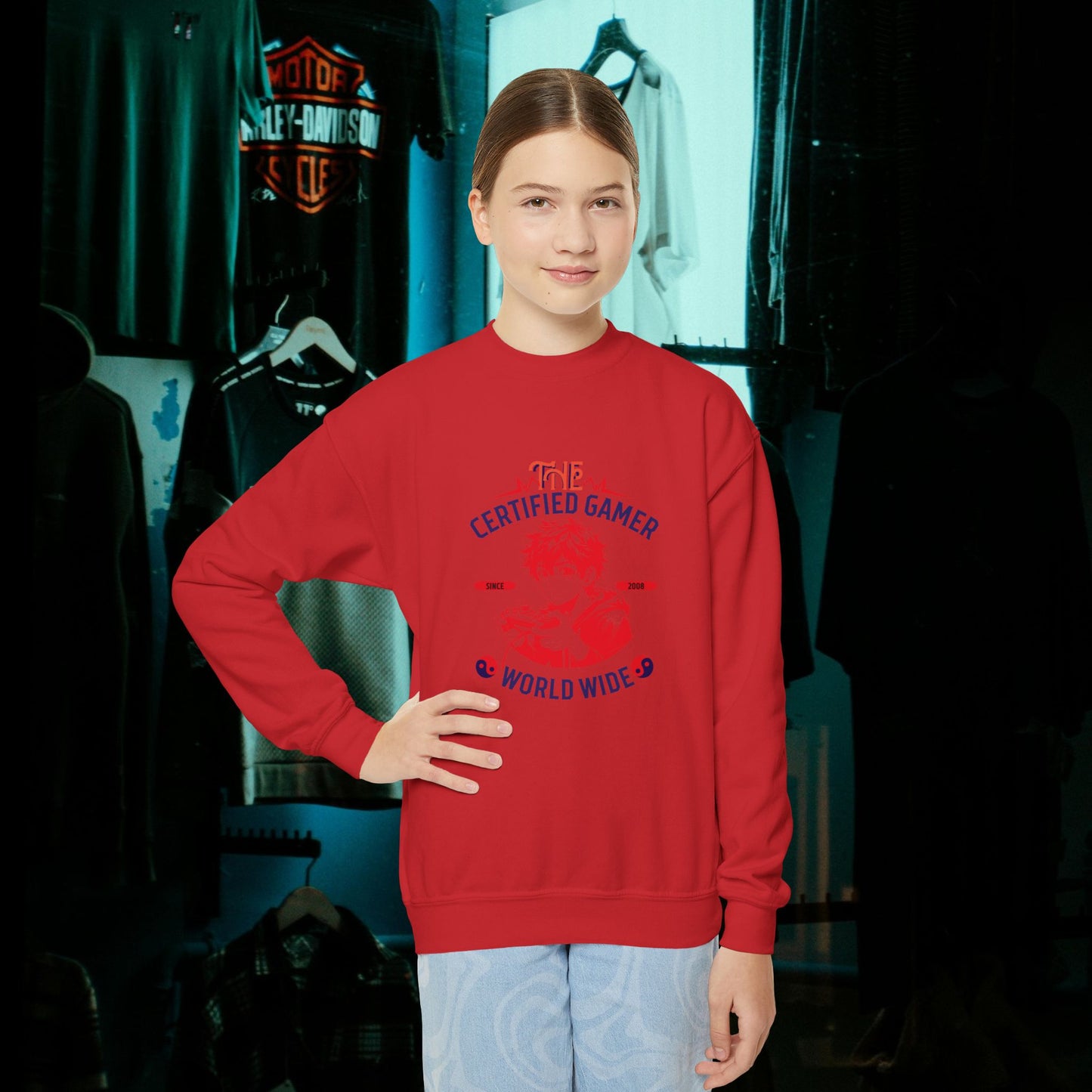 Youth Crewneck Sweatshirt_ N2+ Series YCNSS PT2WW004_ Limited Edition Perfect Companion for the School, Sports & Casual hangouts by WesternWaves: