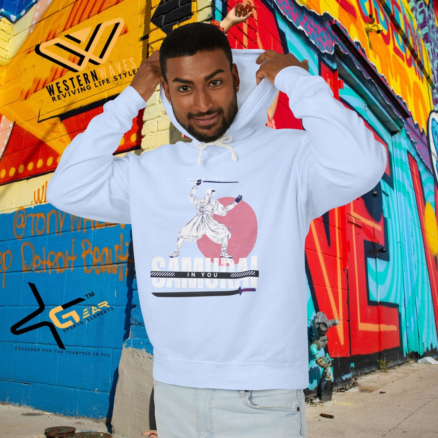 Unisex Lightweight Hooded Sweatshirt – N2+ Series USLWHSS PT2WW008_ Limited Edition Crafted Comfort by WesternWaves: