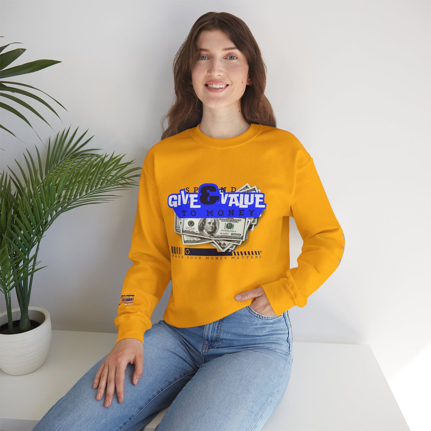 Unisex Heavy Blend™ Crewneck Sweatshirt_ N3+ Series UHBCSS PT2WW036_ Limited Edition Pure Luxury By WesternWaves: