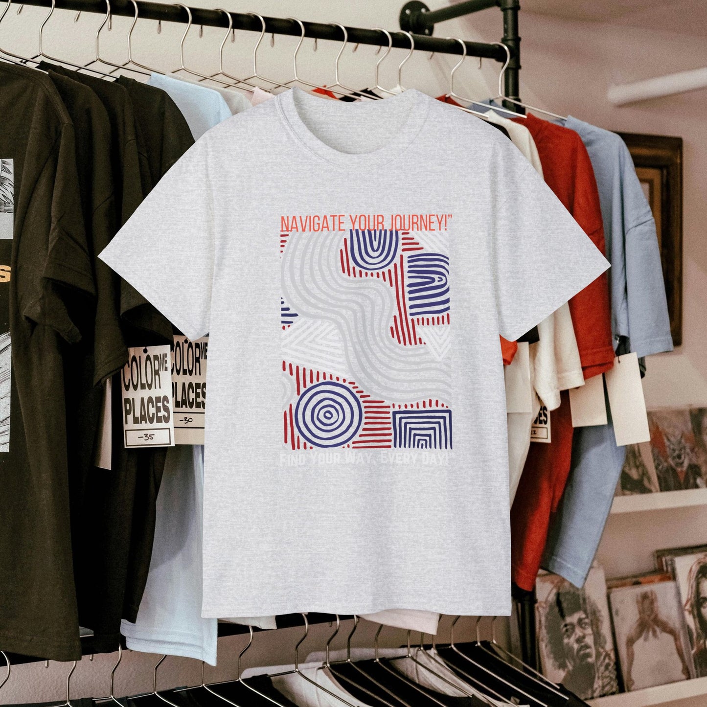 Unisex Ultra Cotton Tee_ Classic Comfort Unleashed_ N2+ Series USUCTEE PT2WW005_ Limited Edition Maximum Comfort & Style by WesternWaves: