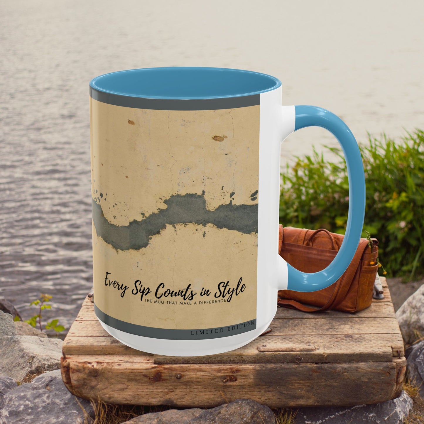 Accent Coffee Mug (11, 15oz) _ N3+ Series ACMUG PT2WW005_ Limited Edition Blend Style & Functionality by WesternWaves:
