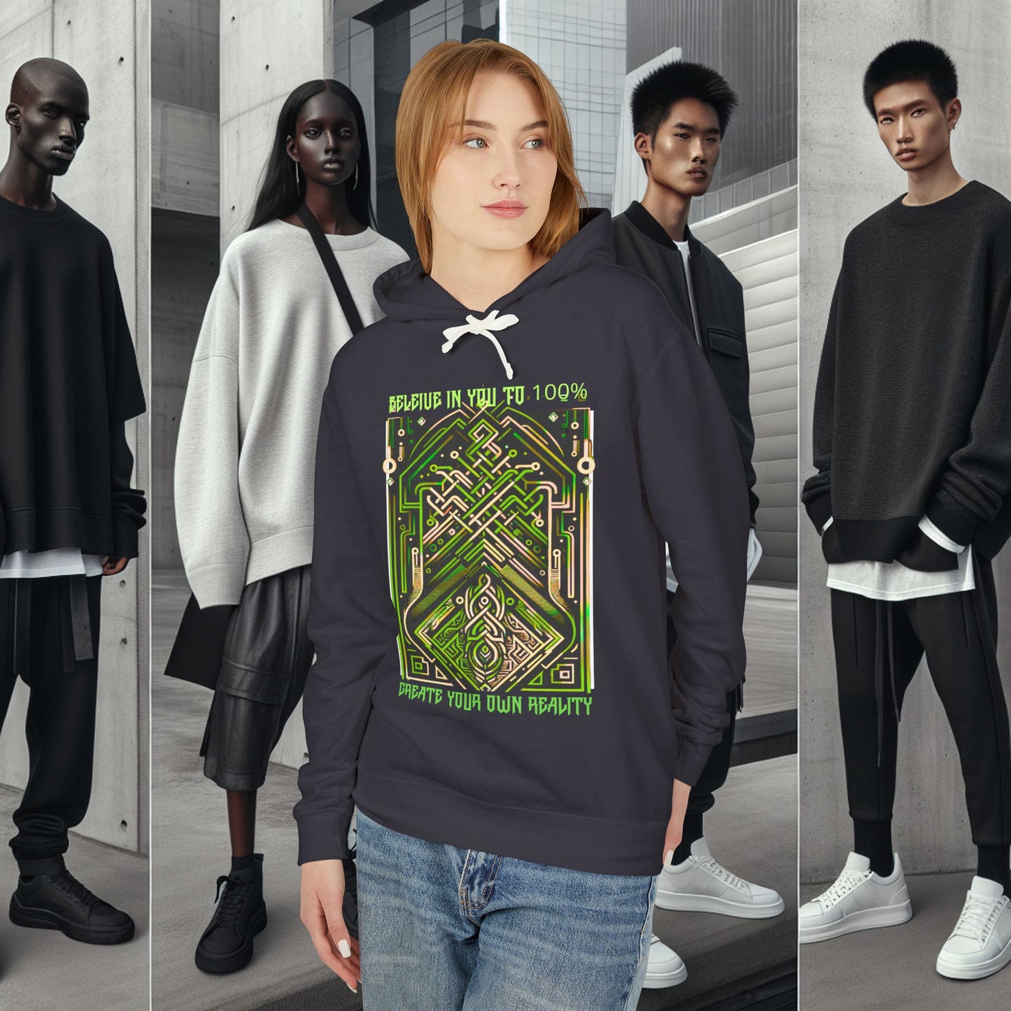 Unisex Lightweight Hooded Sweatshirt_ Series UWD 0052_ Limited Edition Streetwear Classic by WesternWaves: