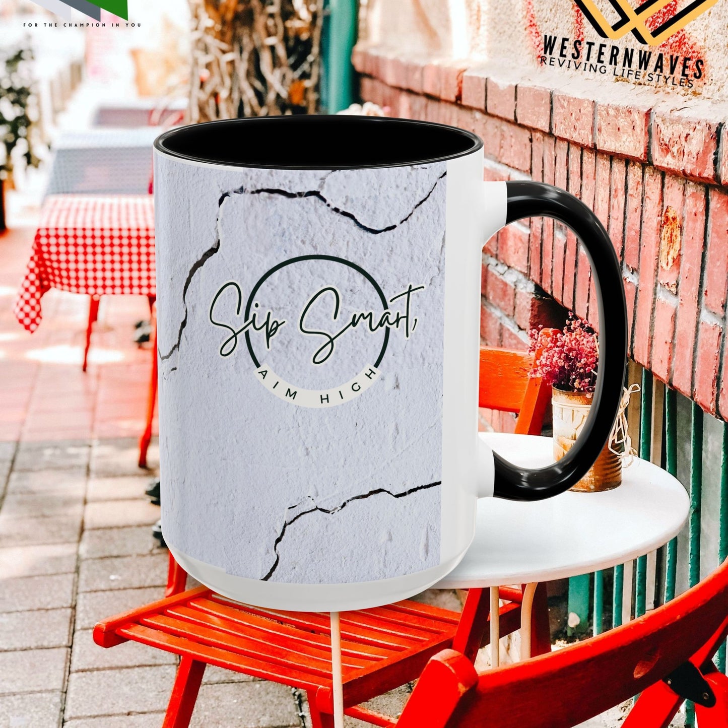 Black Mug (11oz, 15oz) _Back to School Series_ CBM PT2WW004_ Limited Edition Statement Piece by WesternWaves: