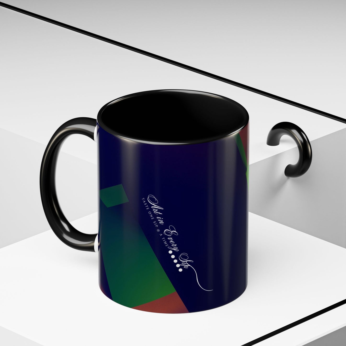 Accent Coffee Mug 11, 15oz_ N3+ Series ACM11OZ PT2WW018_ Limited Edition Perfect Blend of Style by WesternWaves: