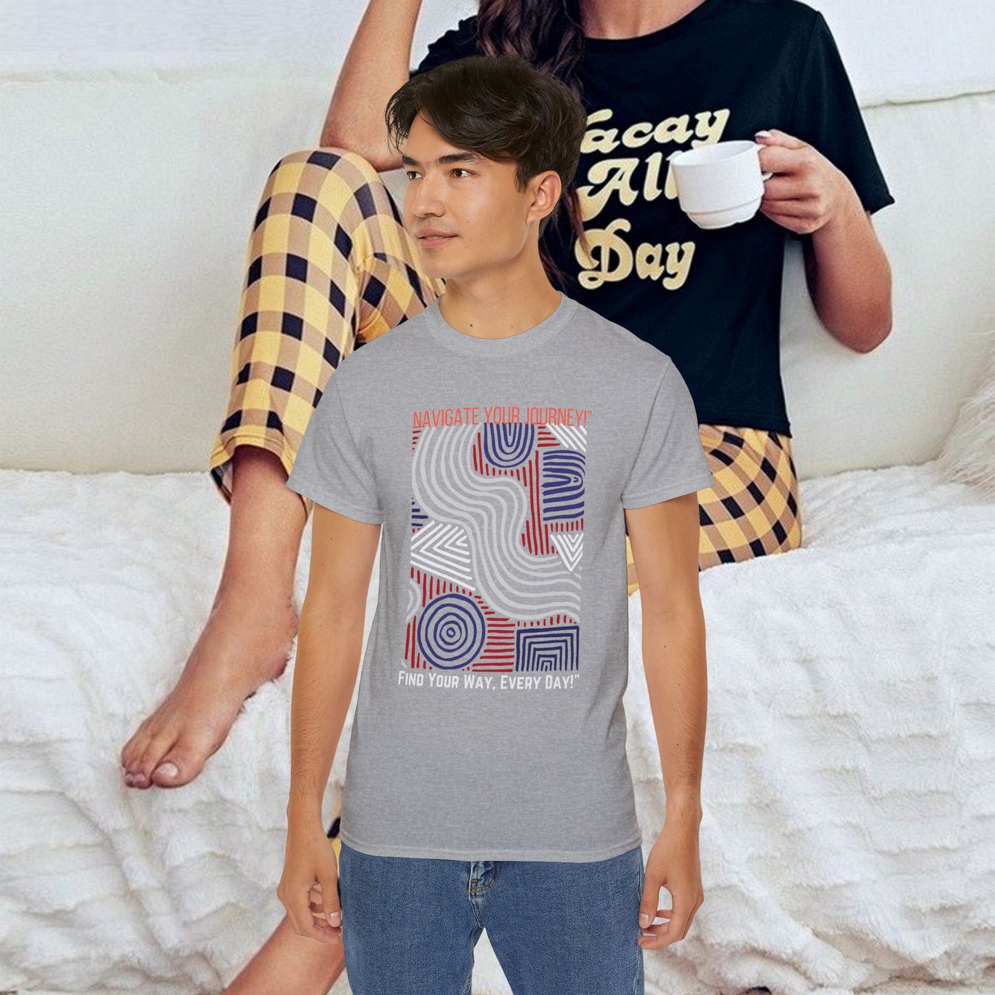 Unisex Ultra Cotton Tee_ Classic Comfort Unleashed_ N2+ Series USUCTEE PT2WW005_ Limited Edition Maximum Comfort & Style by WesternWaves: