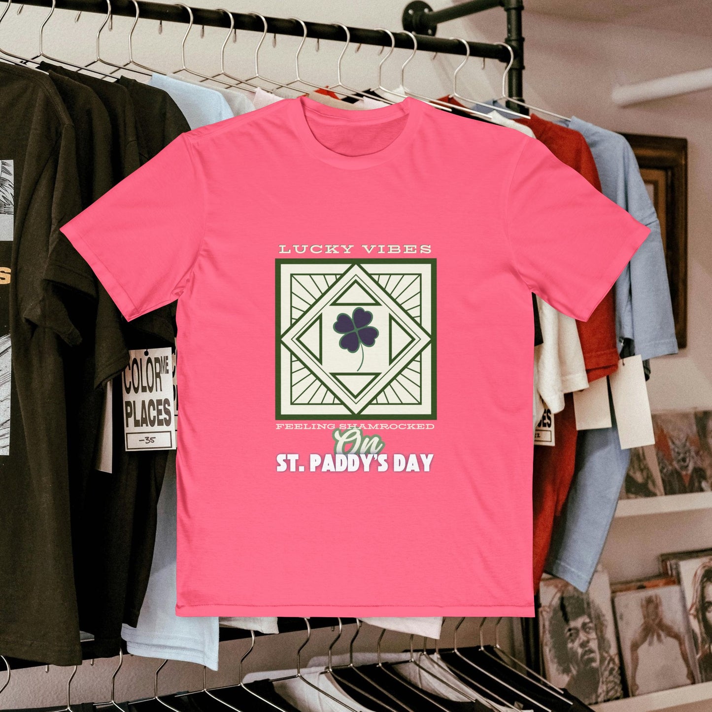 Men's Very Important Tee_ N3+ Series MVITEE PT2WW001_ Limited Edition Paddy's Day Vibrations by WesternWaves: