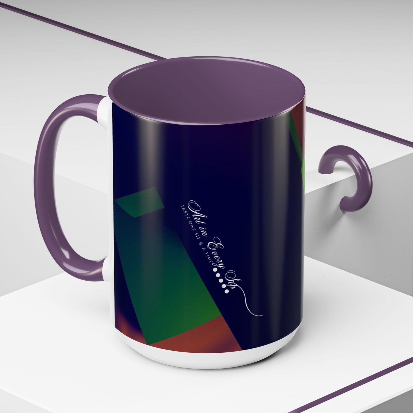 Accent Coffee Mug 11, 15oz_ N3+ Series ACM11OZ PT2WW018_ Limited Edition Perfect Blend of Style by WesternWaves:
