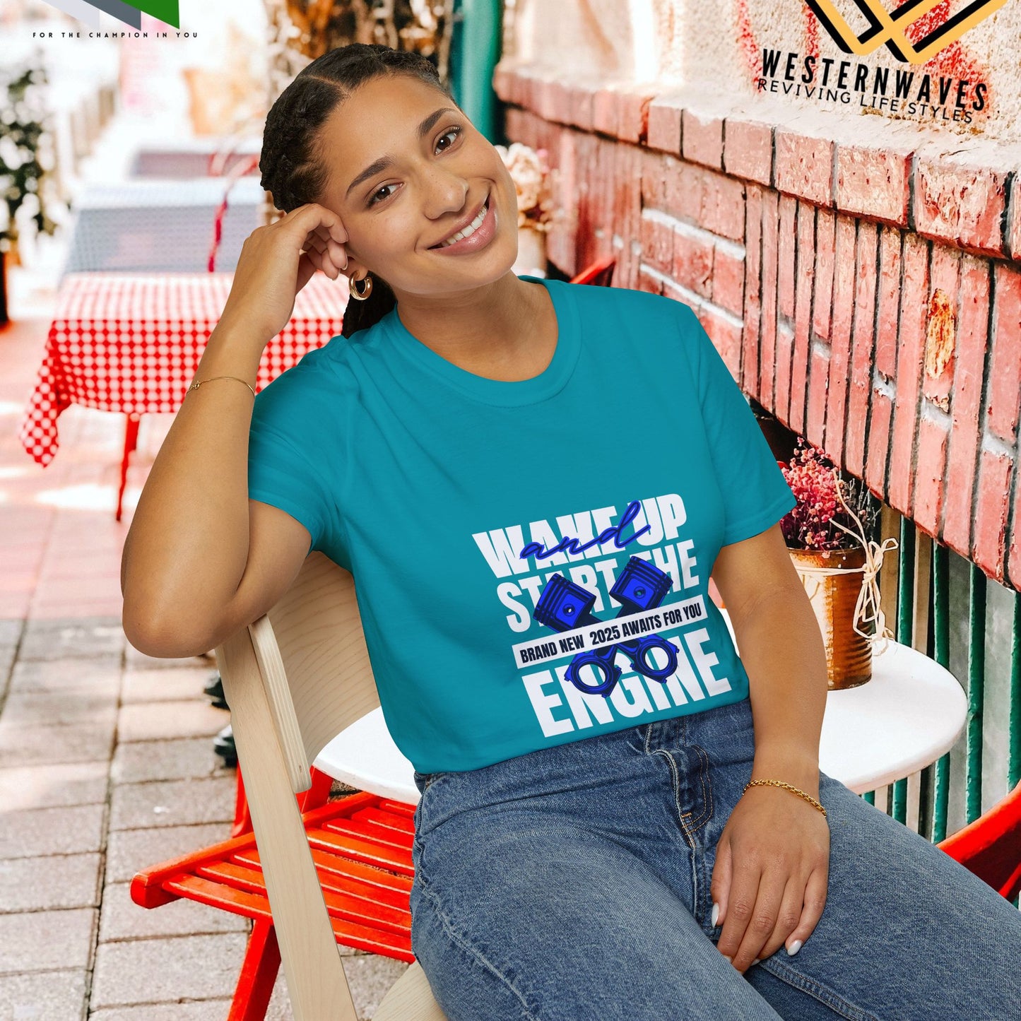 Unisex Softstyle T-Shirt_ N3+ Series USSTS FT2WW004_ Redefine Relaxation Limited Edition by WesternWaves: