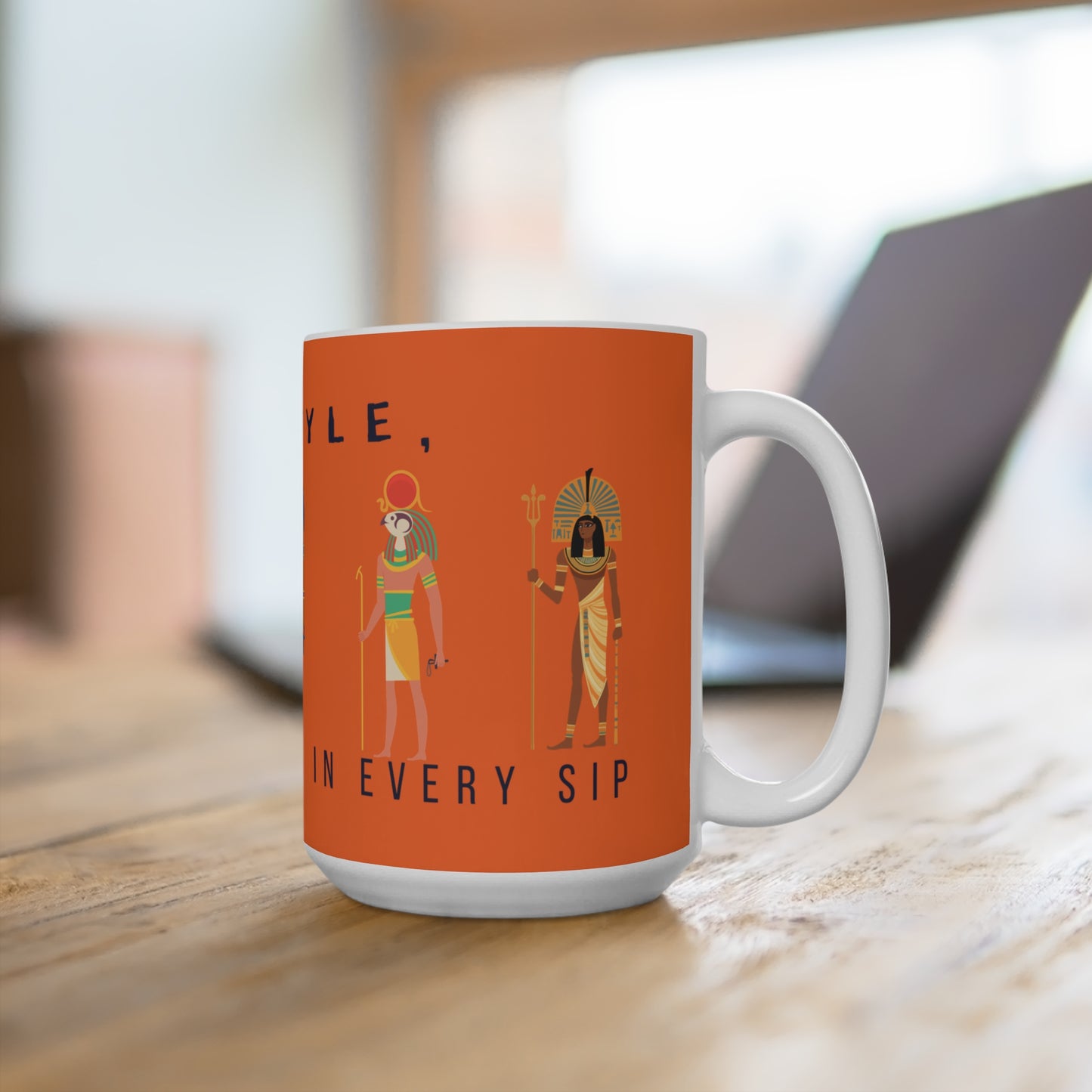 Mug 15oz _ 15 oz Ceramic Mug_ N2+ Series MUG15OZ PT2WW001_ Limited Edition Combines Style With Functionality by WesternWaves: