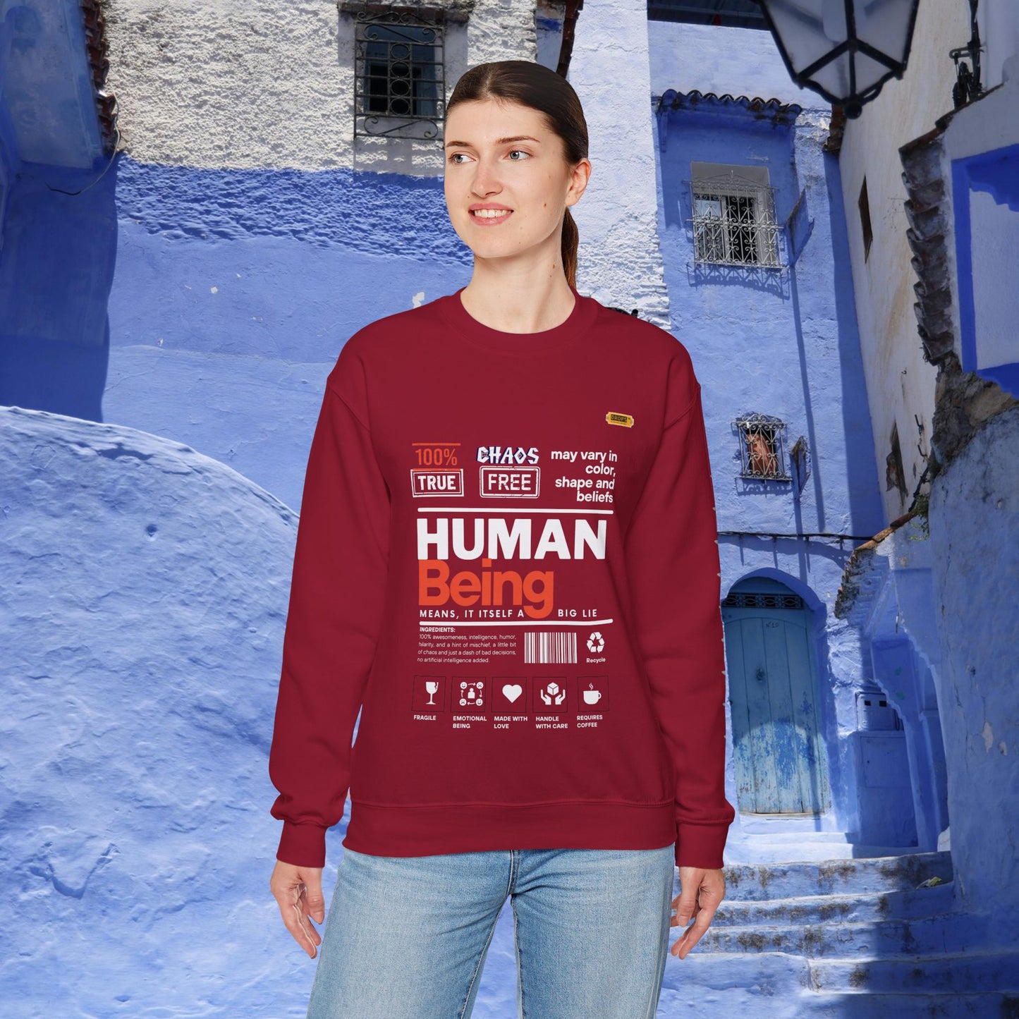 Unisex Heavy Blend™ Crewneck Sweatshirt_ N2 Series UHBCSS PT2WW019_ Limited Edition Pure Luxury By WesternWaves: