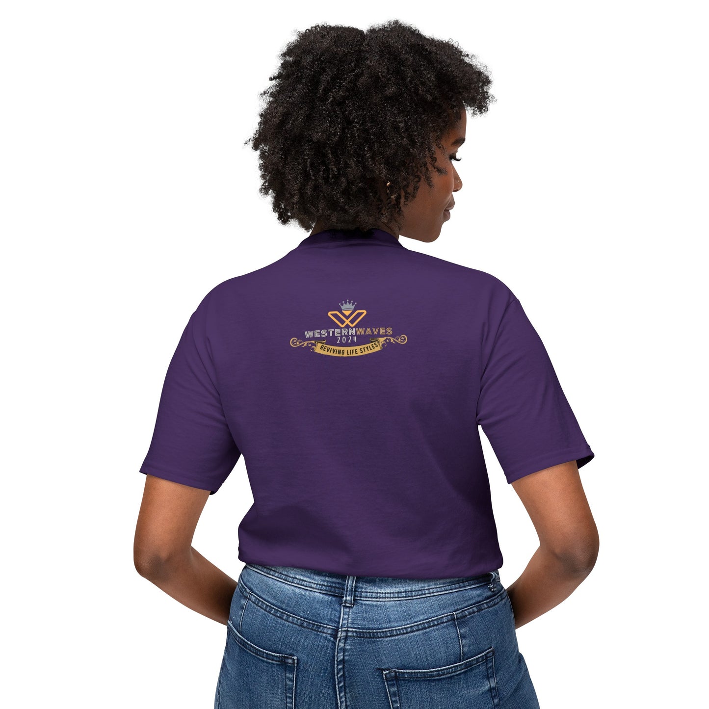 Unisex HD Cotton™ T-shirt_ N+ Series USHDCTS PT2WW003_ Limited Edition Unisex HD Cotton™ T-shirt by WesternWaves