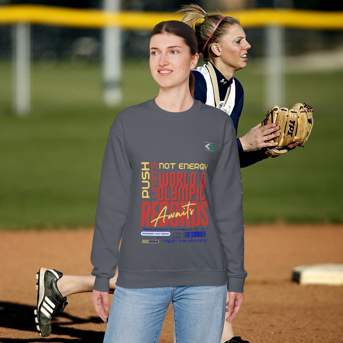 Unisex Heavy Blend™ Crewneck Sweatshirt_ N2 Sports Series UHBCSS PT2WW006_ Limited Edition ‘Zeztz’ Brand Sports Elements by WesternWaves:
